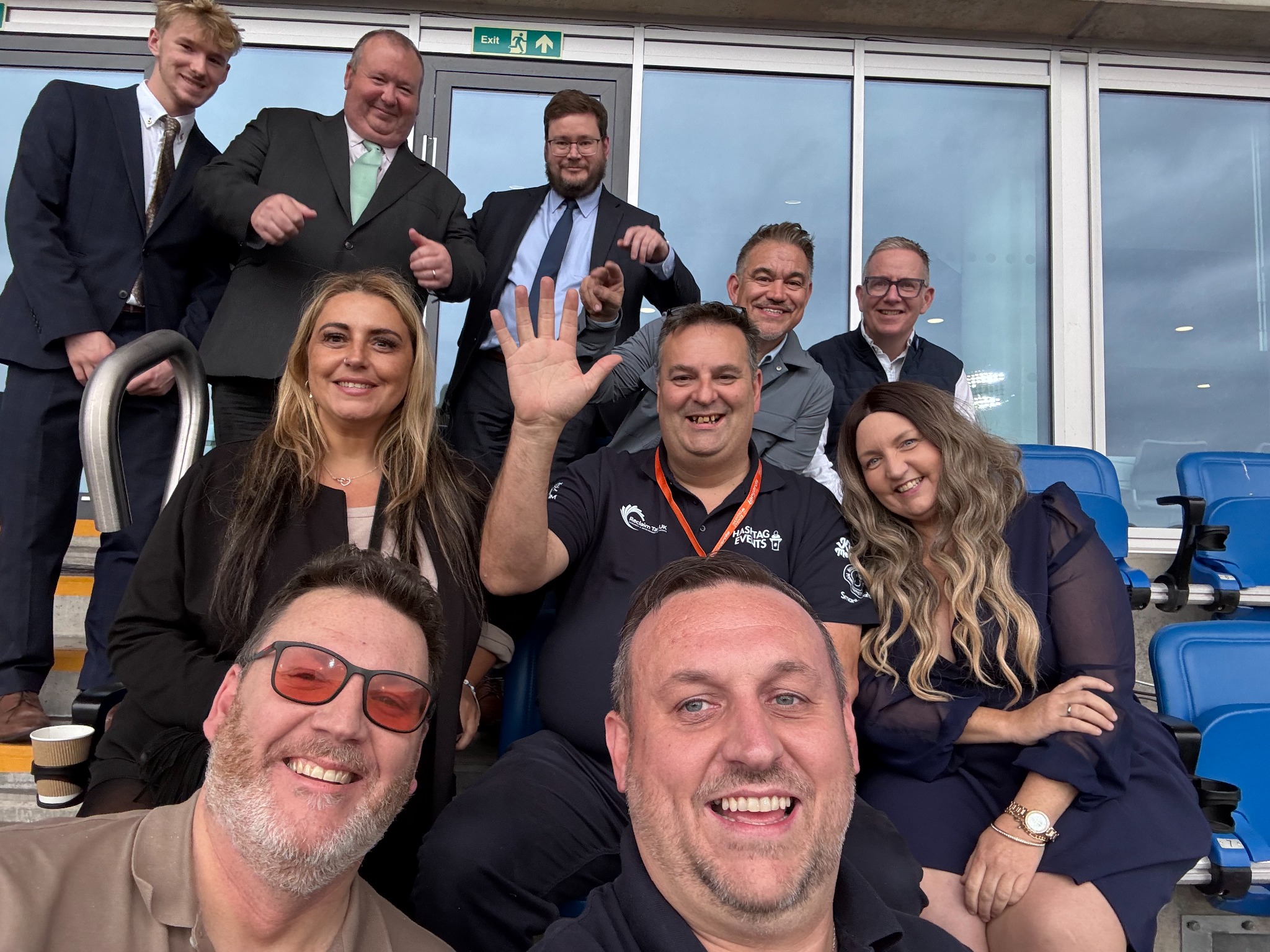 Gavin Belton-Rose with members of the Hashtag Events team, sponsors and event speakers